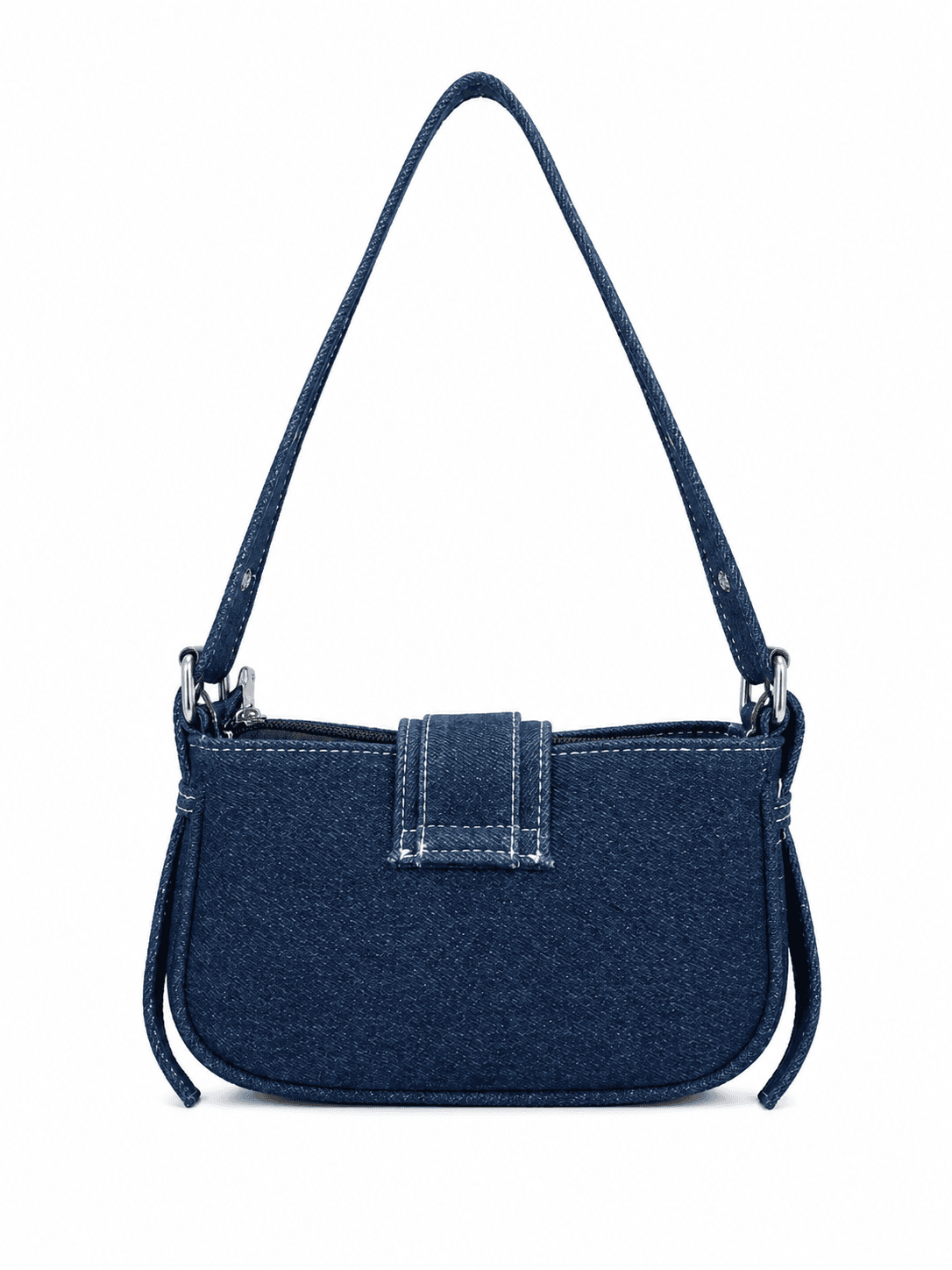 Y2K Denim Baguette Shoulder Bag - View 2